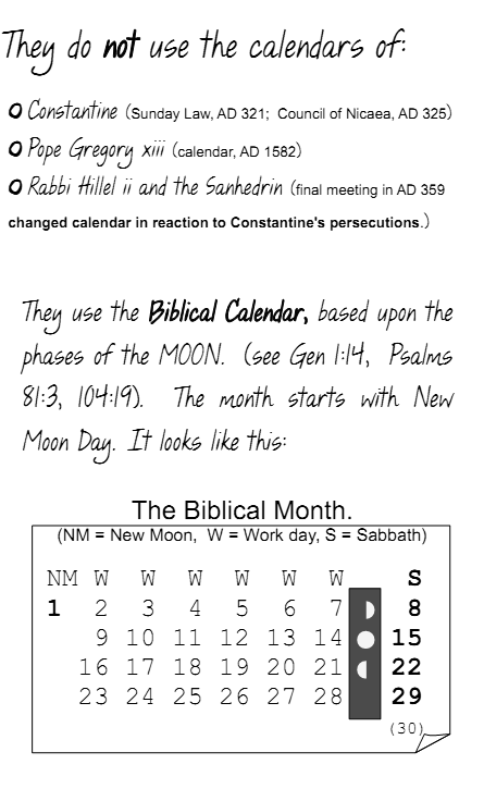 The Biblical Month is based on the Moon The Biblical Month is based on the Moon